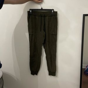 Army green joggers